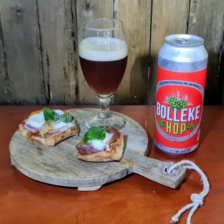 Beerpairing 2 Pizzabaguette met gerookte ham, buffelmozarella, gele tomaat en basilicum &  - Streekbierenweekend Zaventem 